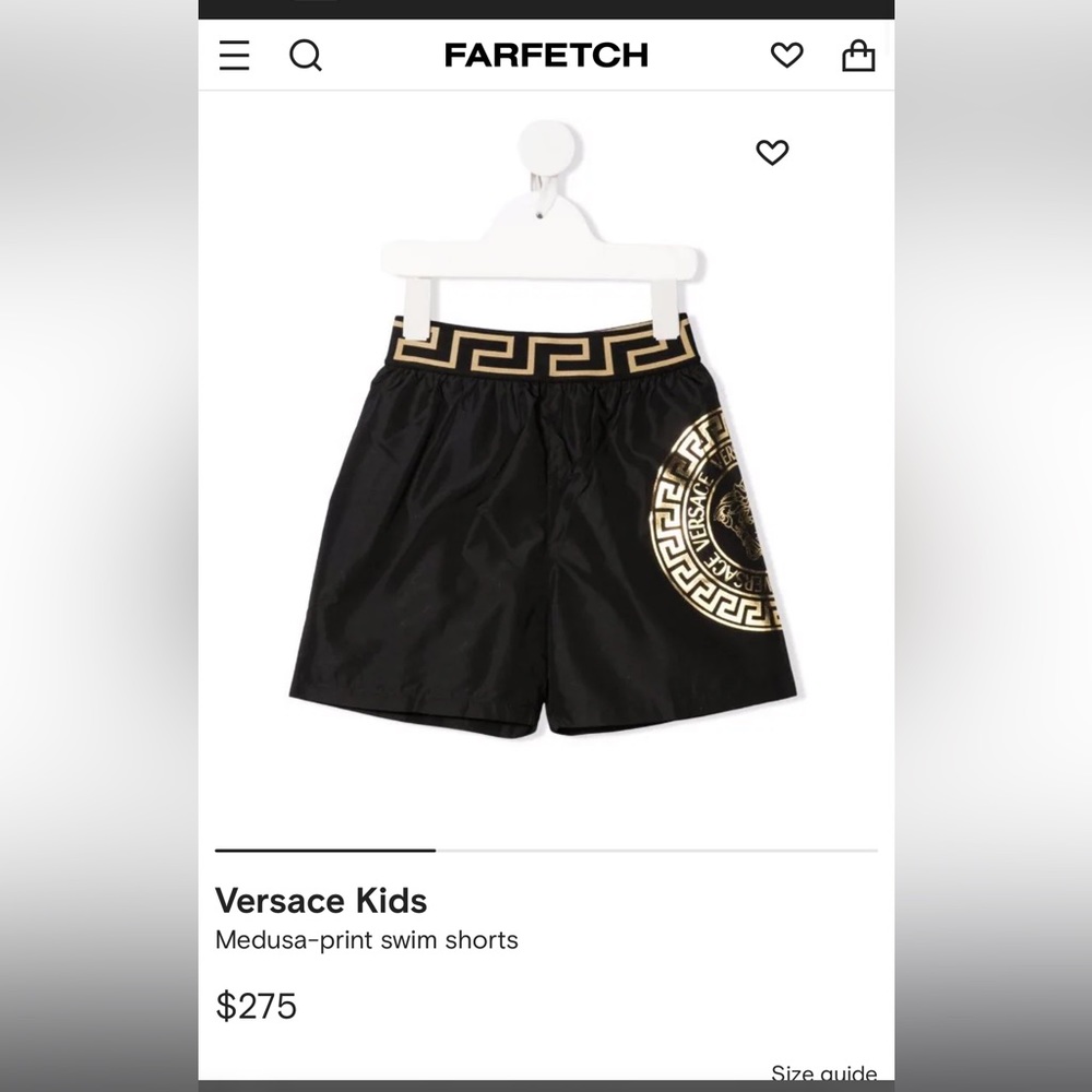 Versace Boys Swim Shorts size 14